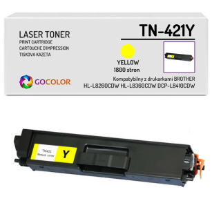 Toner do BROTHER TN421Y Yellow Zamiennik