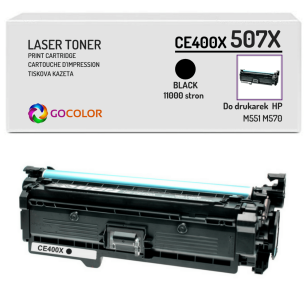 Toner do HP CE400X 507X M551 M570 Black Zamiennik