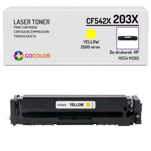 Toner do HP CF542X 203X M254 M280 Yellow Zamiennik