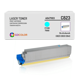 Toner do OKI C823 C833 C843 46471103 Cyan Zamiennik