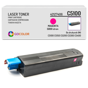 Toner do OKI C5100 C5150 C5200 C5300 C5400 n, tn, 42127406 Magenta zamiennik