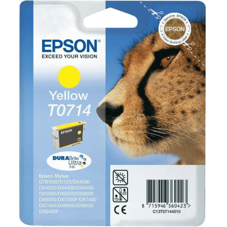 Epson oryginalny tusz T0714 C13T07144012 yellow