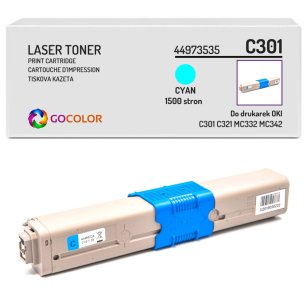 Toner do OKI C301 C321 MC332 MC342 dn, dnw, 44973535 Cyan zamiennik