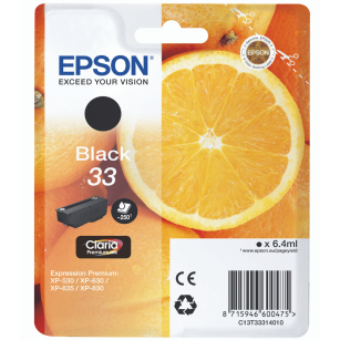 Epson oryginalny tusz 33 T3331 C13T33314012 black