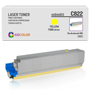 Toner do OKI C822 n, dn, cdtn, 44844613 Yellow zamiennik