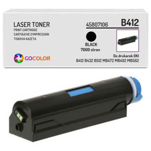 Toner do OKI B412 B432 B512 MB472 MB492 MB562 dn, dnw, 45807106 zamiennik