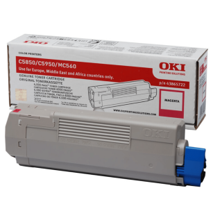 OKI oryginalny toner C5850 C5950 MC560 n, dn, cdtn, mfp, 43865722 magenta