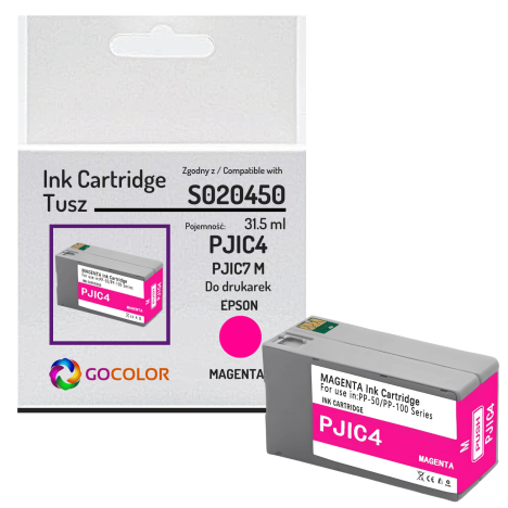 Tusz do EPSON PJIC4 S020450 PJIC7M PP-100 PP-50 Magenta Zamiennik 31.5 ml