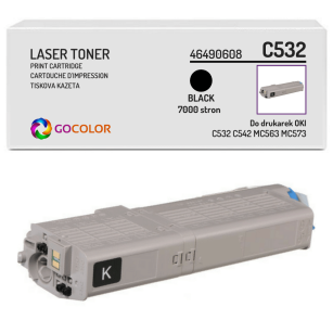 Toner do OKI C532 C542 MC563 MC573 dn, 46490608 Black zamiennik