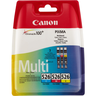 Canon oryginalny tusz CLI526CMY 4541B009 4541B006 cyan / magenta / yellow 3-pak