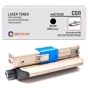 Toner do OKI C511 C531 MC562 MC562 dn, dnw, 44973508, Black zamiennik 