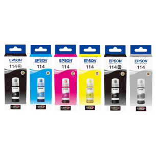 Epson oryginalny tusz 114 T07A T07B 6-pak cyan / magenta / yellow / black / photo black / grey