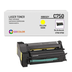 EOL Toner do LEXMARK C750 X750 10B032Y Yellow Zamiennik