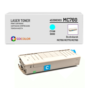 Toner do OKI MC760 MC770 MC780 45396303 Cyan Zamiennik