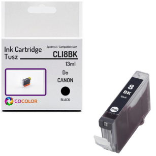 Tusz do CANON CLI8BK 0620B001 Black 100 % nowy zamiennik