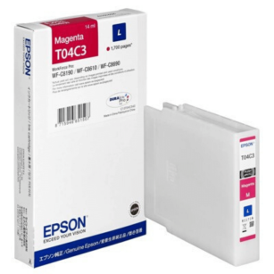 Epson oryginalny tusz T04C3 C13T04C340 magenta