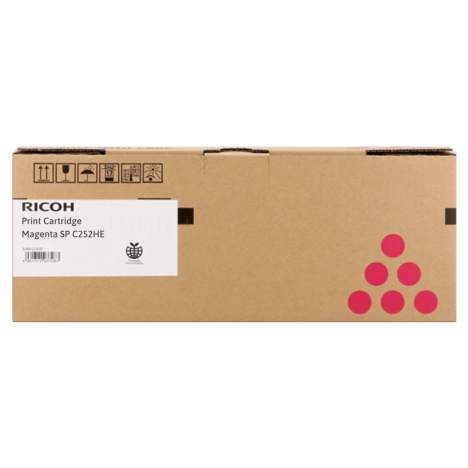 Ricoh oryginalny toner SP C252HE 407718 407655 magenta