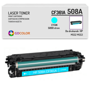 Toner do HP CF361A 508A M552 M553 Cyan Zamiennik