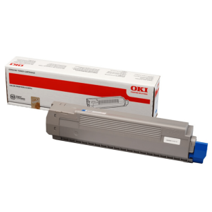 OKI oryginalny toner C801 C821 n, dn, 44643003 cyan