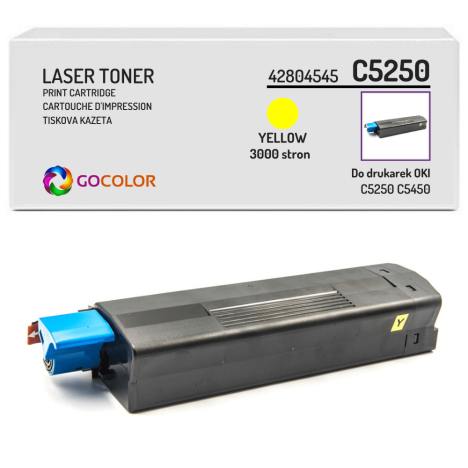 Toner do OKI C5250 C5450 C5510 C5540 n, dn, mfp, 42804545 Yellow zamiennik