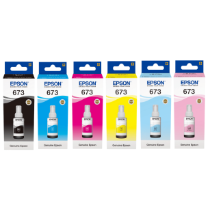 Epson oryginalny tusz 673 T673 6-pak cyan / magenta / yellow / black / light cyan / light magenta