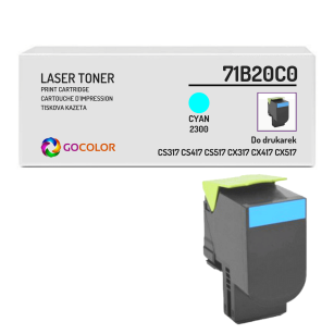 Toner do LEXMARK CS317 CX317 71B20C0 071B20C0 0071B20C0 Cyan Zamiennik