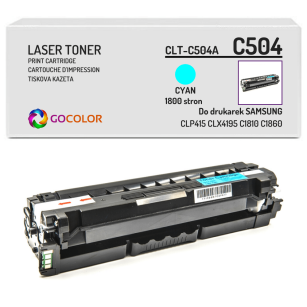 Toner do SAMSUNG CLP415 CLX4195 CLTC504S Cyan Zamiennik