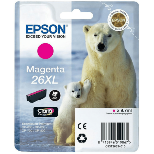 Epson oryginalny tusz 26XL T2633 C13T26334012 magenta