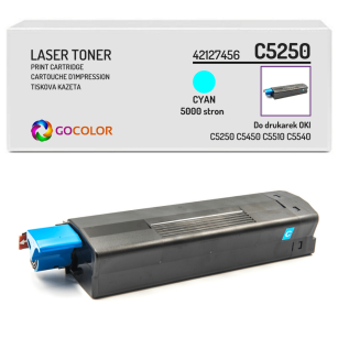 Toner do OKI C5250 C5450 C5510 C5540 n, dn, mfp, 42127456 Cyan zamiennik