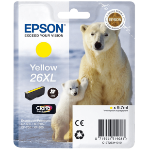 Epson oryginalny tusz 26XL T2634 C13T26344012 yellow