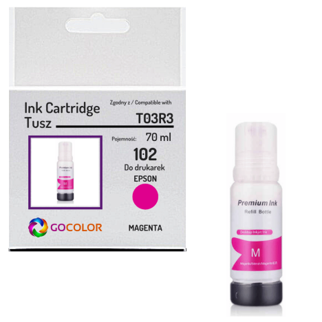 Tusz do EPSON 102 T03R340 magenta zamiennik