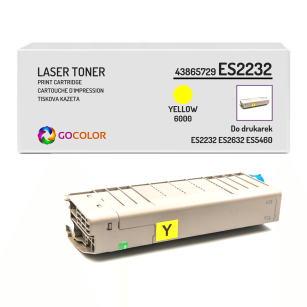 EOL Toner do OKI ES2232 ES2632 ES5460 43865729 Yellow Zamiennik