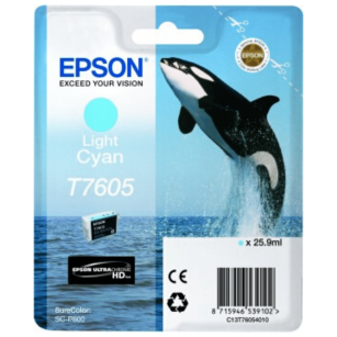 Epson oryginalny tusz T7605 C13T76054010 light cyan