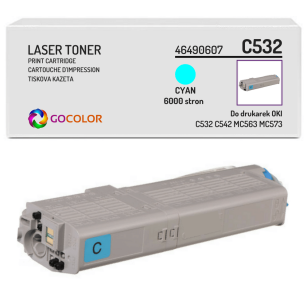 Toner do OKI C532 C542 MC563 MC573 dn, 46490607 Cyan zamiennik