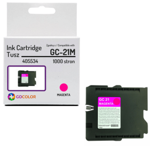 EOL Tusz do RICOH żelowy Magenta GC21M GC21M 405534 Zamiennik