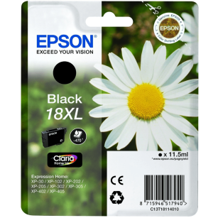 Epson oryginalny tusz 18XL T1811 C13T18114012 black