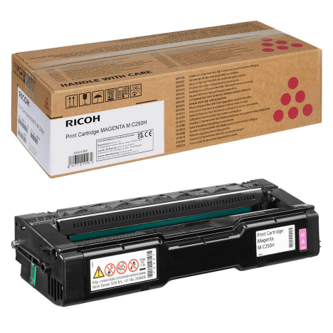 Ricoh oryginalny toner MC250HM 408342 MC250FW PC301W MC251FW PC311W magenta 6.3K