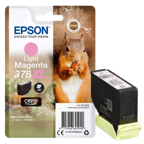 Epson oryginalny tusz 378XL T3796 C13T37964010 light magenta