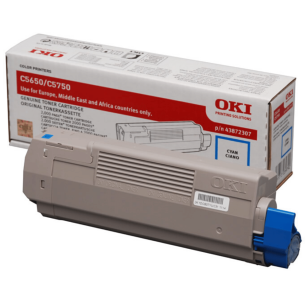 OKI oryginalny toner C5650 C5750 n, dn, 43872307 cyan