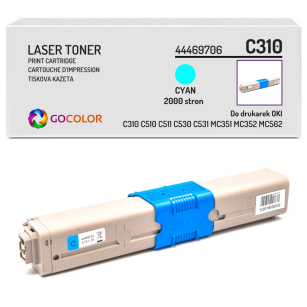 Toner do OKI C310 C330 C331 C530 C531 C510 C511 MC351 MC352 MC361 MC362 MC561 44469706 cyan zamiennik