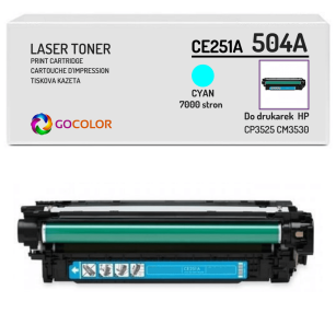 Toner do HP CE251A 504A CP3525 CM3530 Cyan Zamiennik