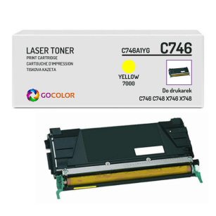 Toner do LEXMARK C746 X746 XS748 C746A1YG C746A2YG X746A1YG X746A2YG 24B5806 24B5703 024B5703 0024B5703 Yellow Zamiennik