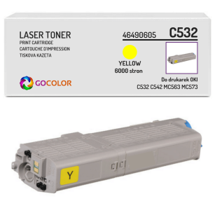 Toner do OKI C532 C542 MC563 MC573 dn, 46490605 Yellow zamiennik