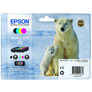 Epson oryginalny tusz 26 T2616 C13T26164012 cyan / magenta / yellow / black