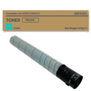 Toner do Konica Minolta Bizhub C227 C287 TN221C A8K3450 Cyan