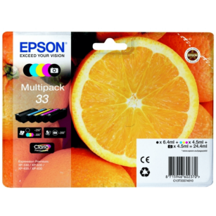 Epson oryginalny tusz 33 T3337 C13T33374011 cyan / magenta / yellow / black / photo black