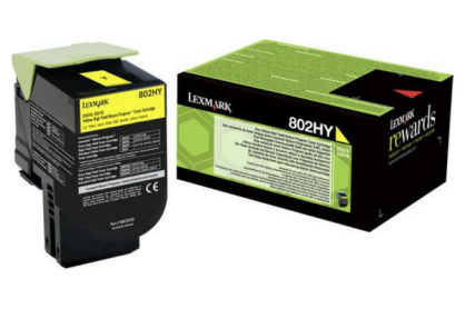 EOL Lexmark oryginalny toner 80C2HY0 yellow CX410/510