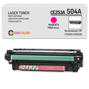 Toner do HP CE253A 504A CP3525 CM3530 Magenta Zamiennik