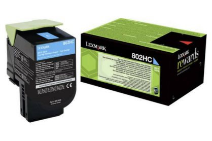 EOL Lexmark oryginalny toner 80C2HC0 cyan CX410/510