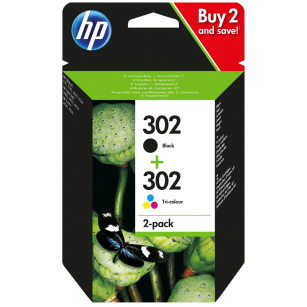 HP oryginalny Tusz X4D37AE 302 black/kolorowy 2Pack